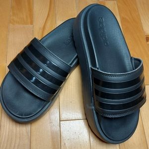 ADIDAS | adilette platform slides- size5